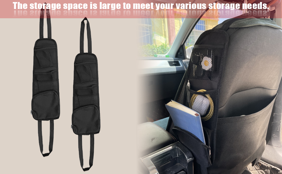 2pcs Car Seat Storage Hanging Bag